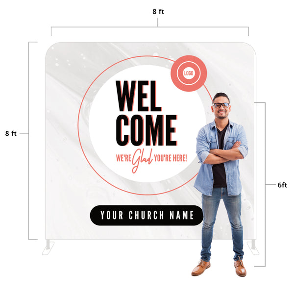Modern Circles - Large Fabric Sleeve Display