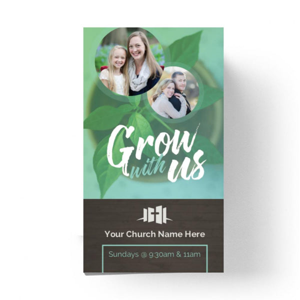 Grow With Us Gradient - Mini Invitation Card