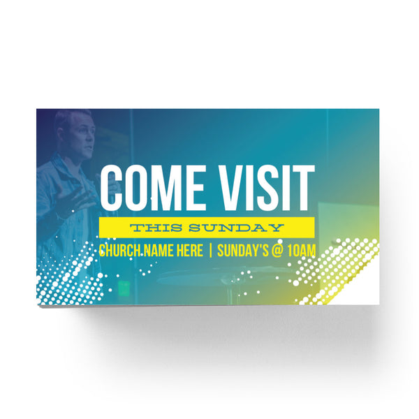 Come Visit This Sunday - Mini Invitation Card
