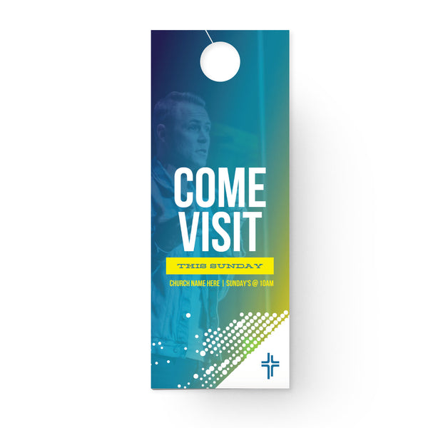Come Visit This Sunday - Door Hanger