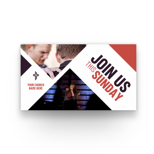 Join Us This Sunday - Mini Invitation Card