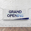 Grand Opening Blue Grunge - Horizontal Banner