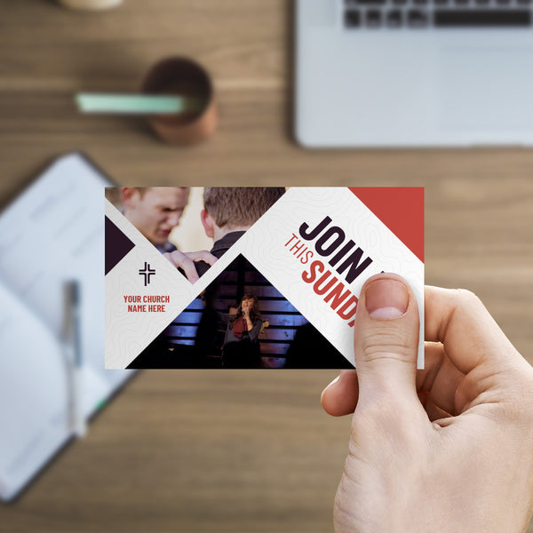 Join Us This Sunday - Mini Invitation Card