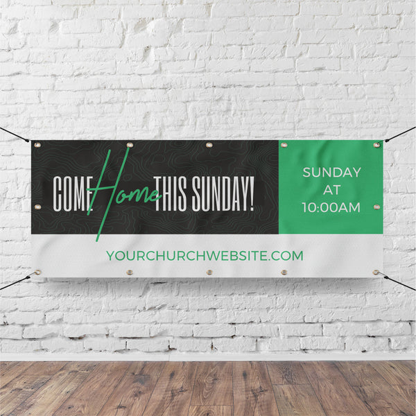 Come Home This Sunday - Horizontal Banner