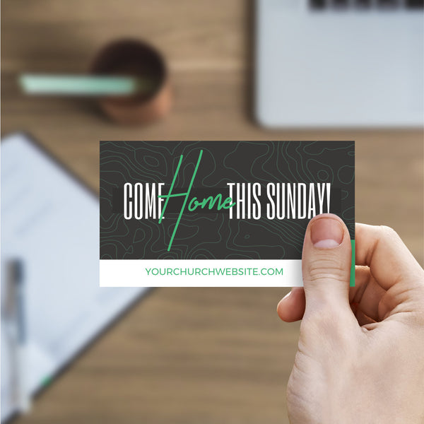 Come Home This Sunday - Mini Invitation Card