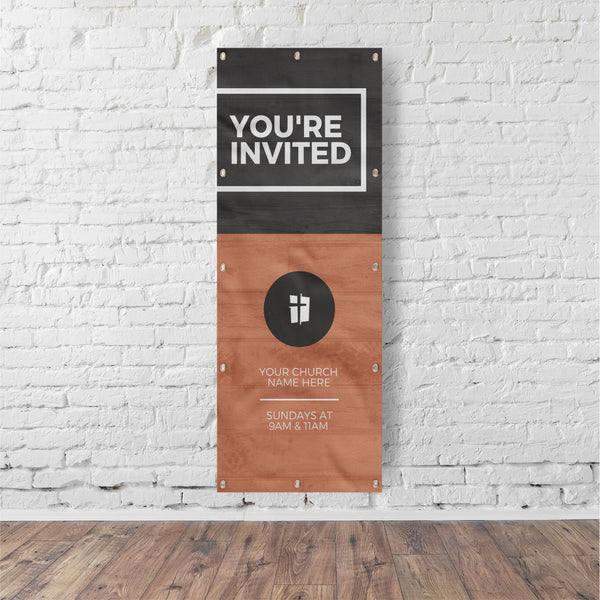 You're Invited - Vertical Banner