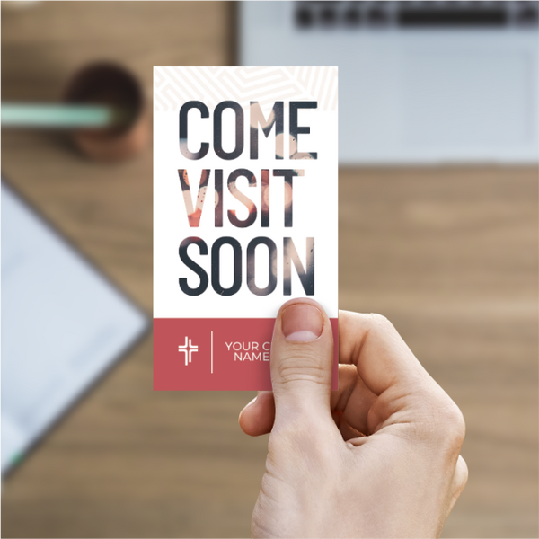 Come Visit Soon - Mini Invitation Card