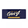 Be Our Guest Purple Wood - Horizontal Banner