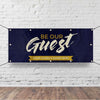 Be Our Guest Purple Wood - Horizontal Banner