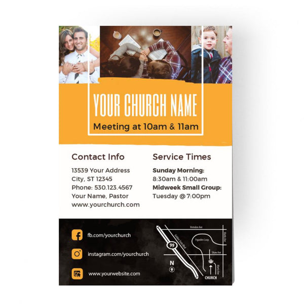 You're Invited Orange Paint - Standard Invitation Card