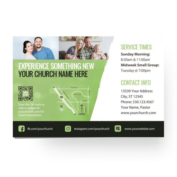 New Kind of Church Green Circle - Standard Invitation Card