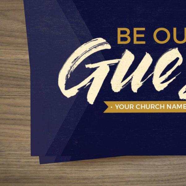 Be Our Guest Purple Wood - Standard Invitation Card
