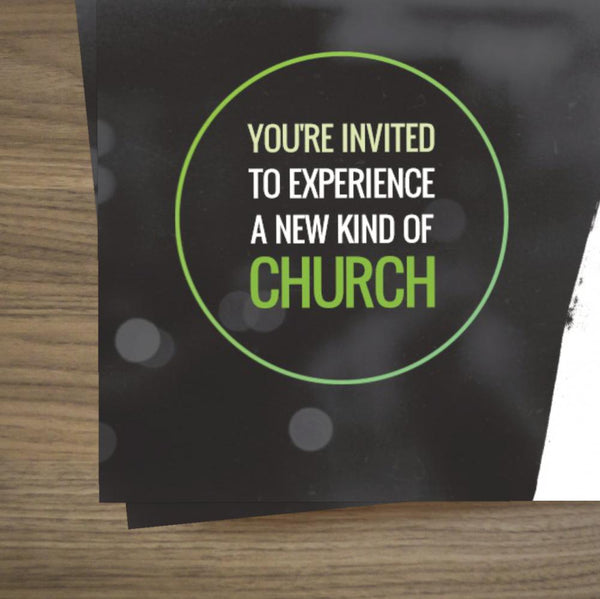New Kind of Church Green Circle - Standard Invitation Card