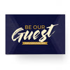 Be Our Guest Purple Wood - Standard Invitation Card