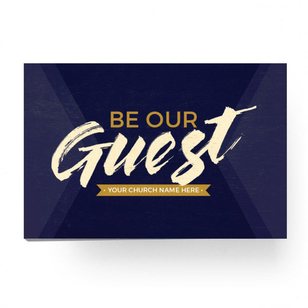 Be Our Guest Purple Wood - Standard Invitation Card