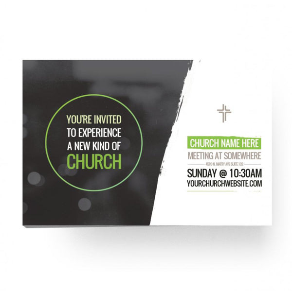 New Kind of Church Green Circle - Standard Invitation Card
