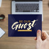 Be Our Guest Purple Wood - Standard Invitation Card