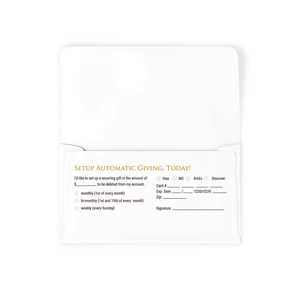 Crown Yearly Theme - Long Flap Offering Envelope