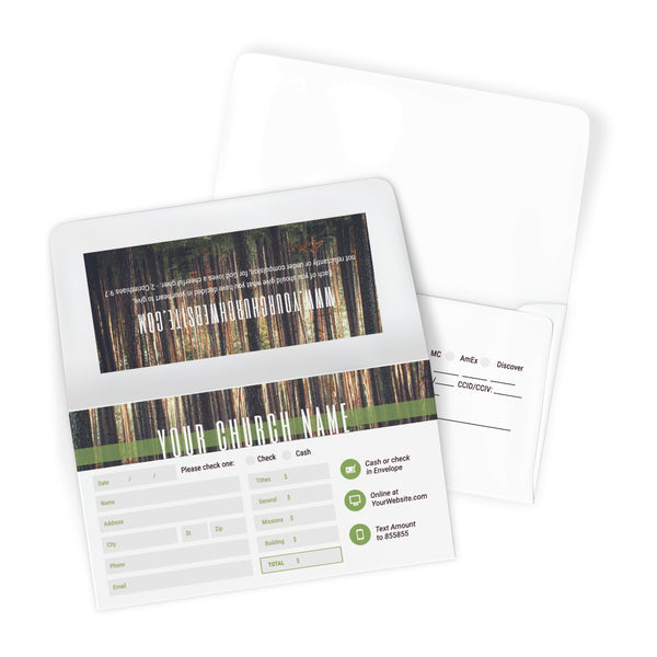 Forest Yearly Theme - Long Flap Offering Envelope