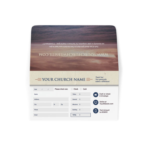 Classic Yearly Theme - Long Flap Offering Envelope