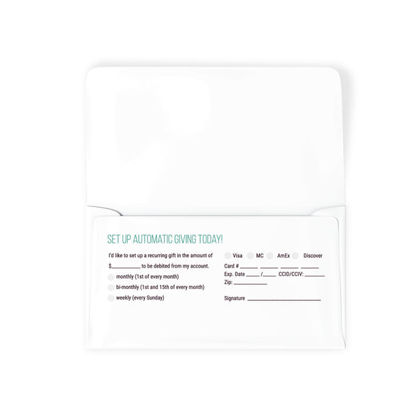Abstract Yearly Theme - Long Flap Offering Envelope