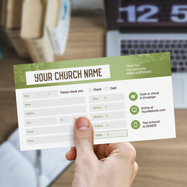 Cross Yearly Theme - Long Flap Offering Envelope
