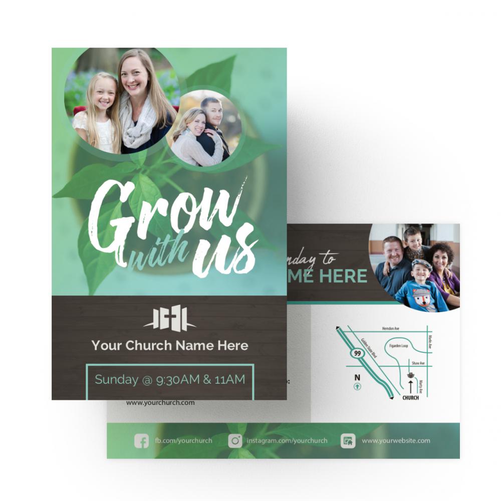 Grow With Us Gradient - Standard Invitation Card