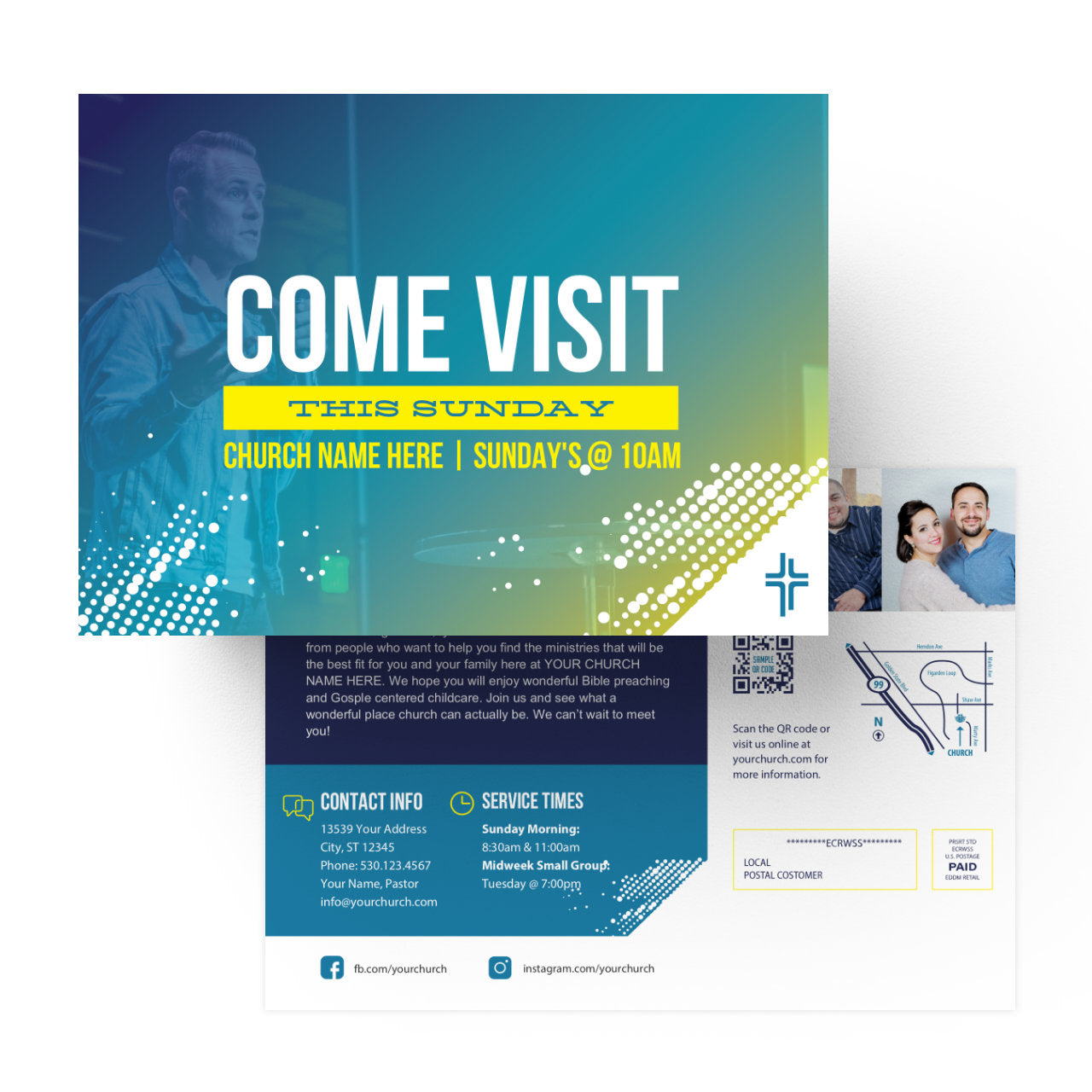 Come Visit This Sunday - Small EDDM Mailer