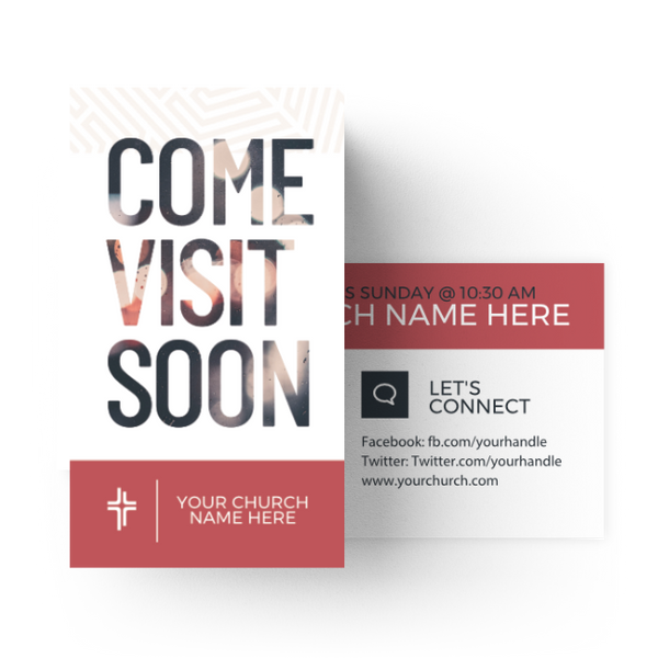 Come Visit Soon - Mini Invitation Card