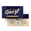 Be Our Guest Purple Wood - Mini Invitation Card