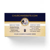 Be Our Guest Purple Wood - Mini Invitation Card