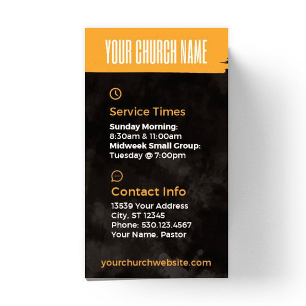 You're Invited Orange Paint - Mini Invitation Card