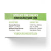 New Kind of Church Green Circle - Mini Invitation Card