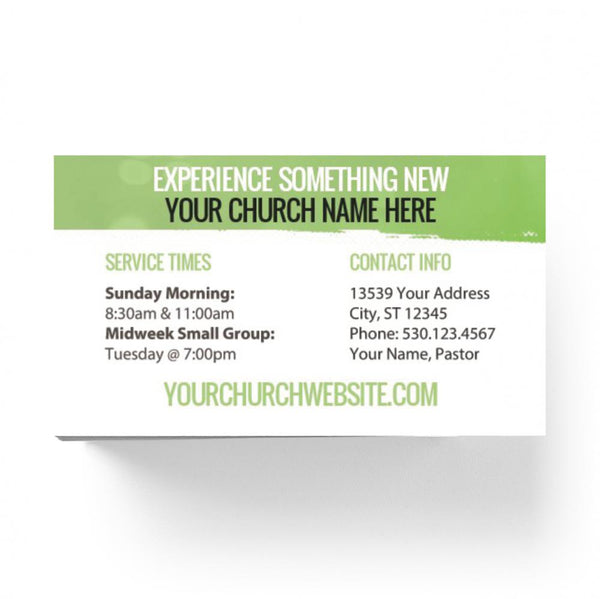 New Kind of Church Green Circle - Mini Invitation Card