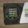 New Kind of Church Green Circle - Mini Invitation Card