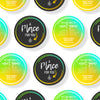 Gradient Paint - Round Invitation Card