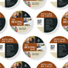 Bars Collage - Round Invitation Card