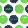 Halftone Circle - Round Invitation Card