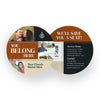Bars Collage - Round Invitation Card