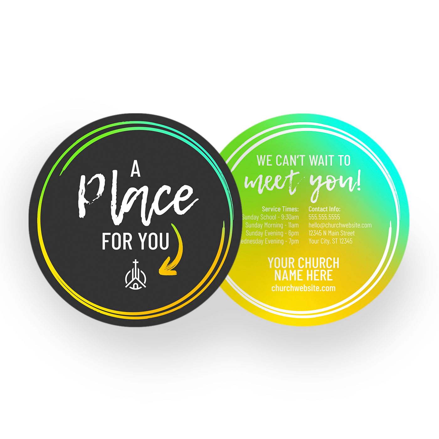 Round Invitation Cards