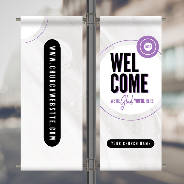 Modern Circles - Pole Banners