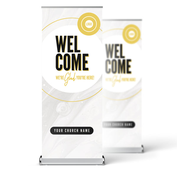 Modern Circles - Retractable Banner
