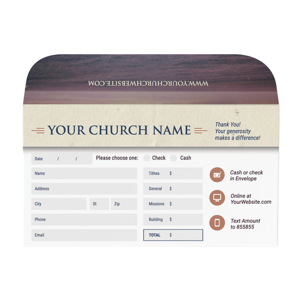 Classic Yearly Theme - Short Flap Offering Envelope