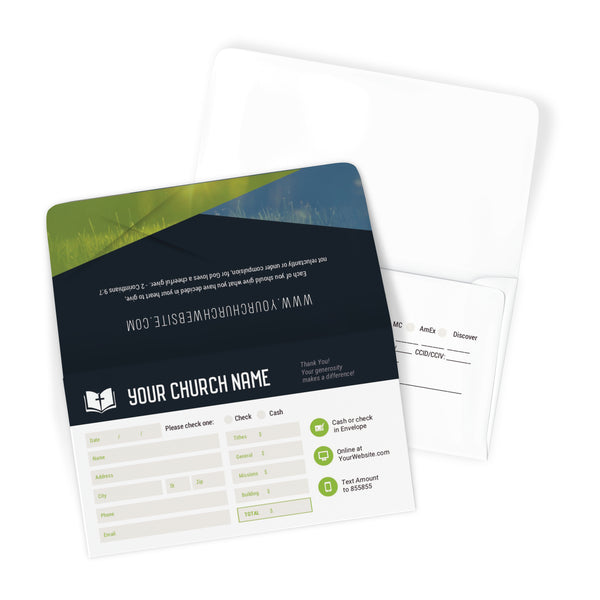 Modern Yearly Theme - Long Flap Offering Envelope
