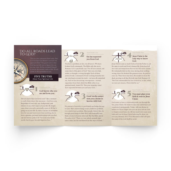 Do All Roads Lead to God - Trifold Tract