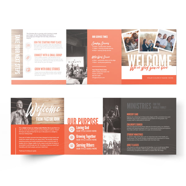 Photo Frames - Trifold Welcome Brochure