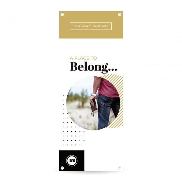A Place To Belong - Vertical Banner