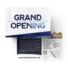 Grand Opening Blue Grunge - Standard Invitation Card