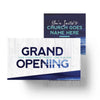 Grand Opening Blue Grunge - Mini Invitation Card