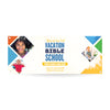 VBS Colorful Triangles - Horizontal Banner